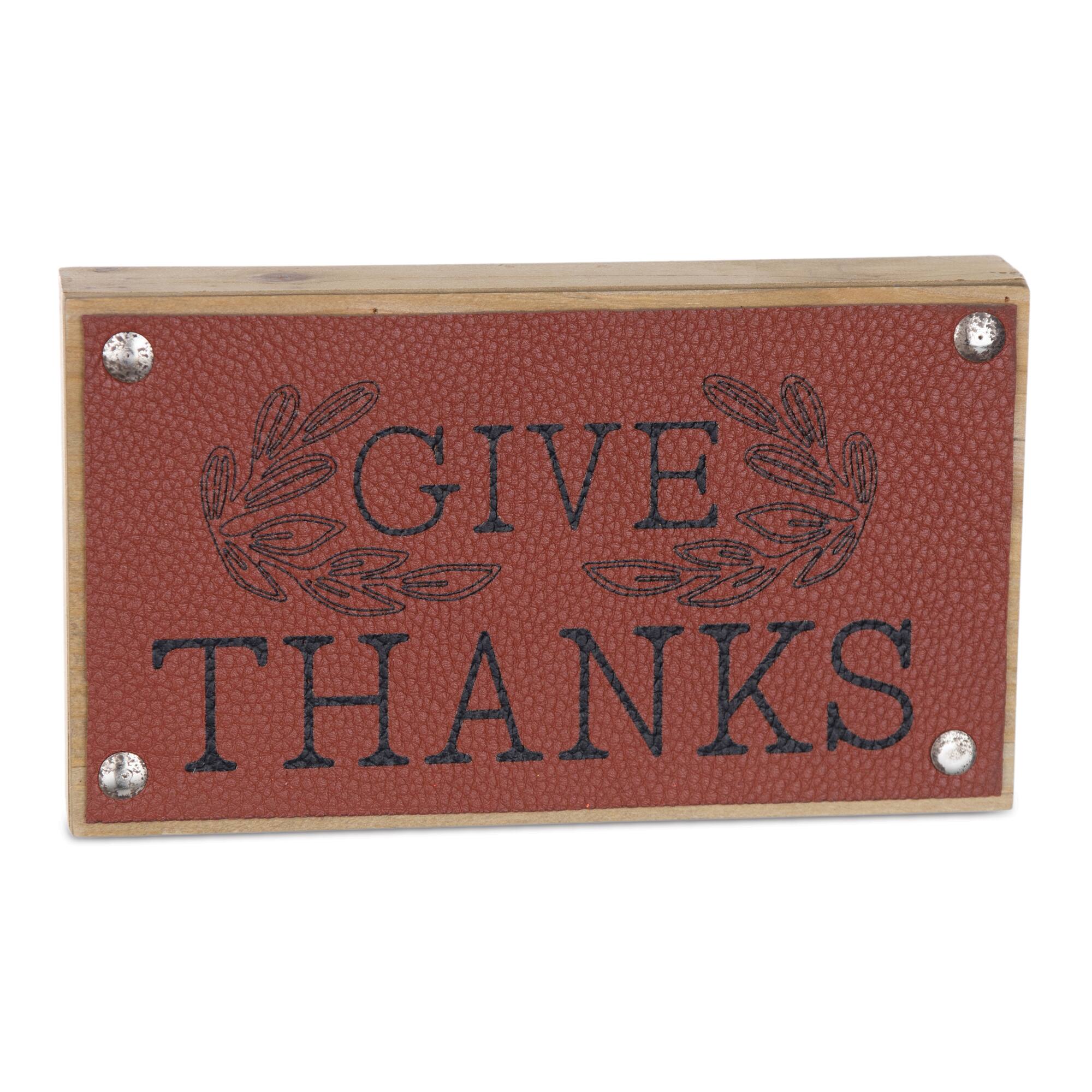 7" Thankful Harvest Sign Set